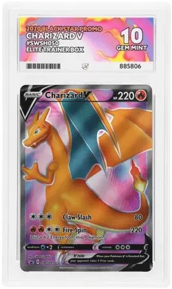 Charizard V - SWSH050 Black Star Promo - Ace Gem Mint 10 - Pokemon TCG Perfect - Image 1