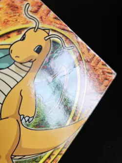 Dragonite 149 E12 of 12 Topps Blue Logo TV Animation Edition Pokemon TCG Damaged - Image 2