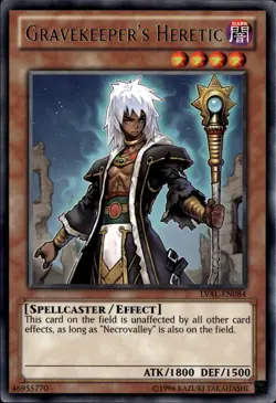 Yu-Gi-Oh! Gravekeeper's Heretic Rare LVAL-EN084 - Image 1
