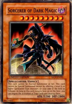 Sorcerer of Dark Magic Common Yu-Gi-Oh! The Movie Promo Set MOV-EN002 MP - Image 1
