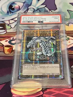 Yu-Gi-Oh! TCG Blue-Eyes White Dragon (Quarter Century Secret Rare) - PSA- 9 NM - Image 1