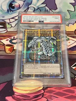 Yu-Gi-Oh! TCG Blue-Eyes White Dragon (Quarter Century Secret Rare) - PSA- 9 NM - Image 3