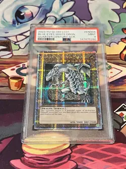 Yu-Gi-Oh! TCG Blue-Eyes White Dragon (Quarter Century Secret Rare) - PSA- 9 NM - Image 4
