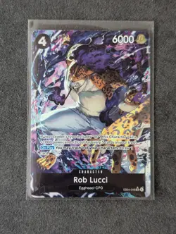 One Piece EB04-048 Rob Lucci Alt Art SR Adventure On Kami's Island English - Image 2