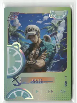 TRAFALGAR LAW SSR SSR- 17 I'm Determined One Piece Anime Collectible Card - Image 1