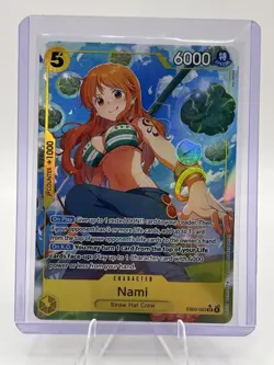 One Piece Heroines Nami Super Rare 053 Alternate Art EB03-053 NM Pack Fresh - Image 1