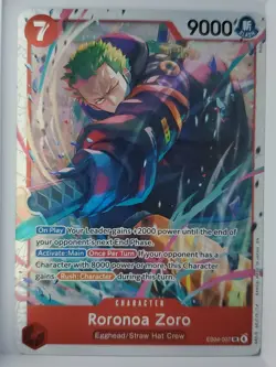 Roronoa Zoro (Foil) (EB04-007) SR One Piece Adventure on Kami's Island OP15-EB04 - Image 1