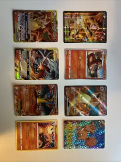 Lot Of 8 Mixed Pokemon Cards. Charizard Cards Included - Image 2
