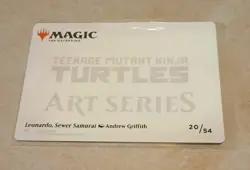Leonardo, Sewer Samurai Art Card (20/54) (Gold-Stamped Signature) MTG MINT🔥 - Image 2