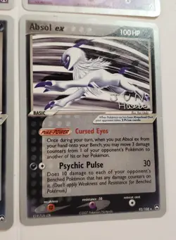 Pokemon Banette EX 85/92 Absol EX 92/108 World Championships 2007 Lot Of 4 Cards - Image 5