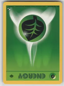 1st Edition Vintage Pokemon Card Grass Energy Common Gym Heroes 129/132 - Image 1