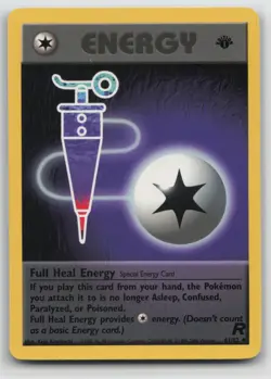 1st Edition Vintage Pokemon Card Full Heal Energy Uncommon Team Rocket 81/82 - Image 1