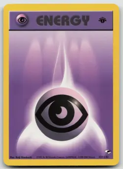 1st Edition Psychic Energy 131/132 Gym Heroes Common Pokemon TCG Card - Image 1