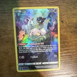 Pokemon sleeping mew Crown Zenith Full Art Holo Card AND Black Star mew promo - Image 3