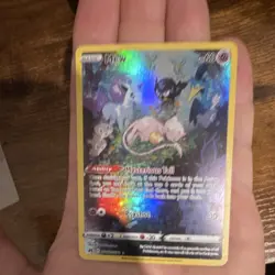 Pokemon sleeping mew Crown Zenith Full Art Holo Card AND Black Star mew promo - Image 5