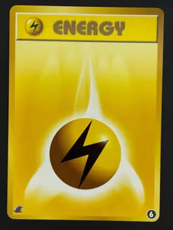 Pokemon Card Lightning Electric Energy #6 Totodile Half Deck Neo Intro Pack - Image 1