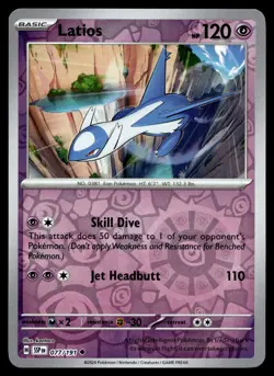 Latios - 077/191 - Reverse Holo Surging Sparks Pokemon Card - Image 1