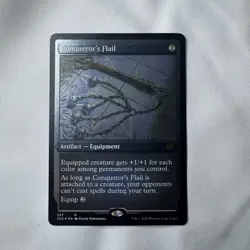 Magic The Gathering Conqueror's Flail Etched Foil Double Masters 2022 NM - Image 1