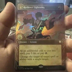 Redirect Lightning, Showcase Art Borderless foil - Image 1