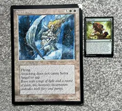Serra Angel (w/ Guay art) - 90s Oversized MTG Magic Promo - Image 3