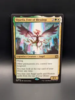 MTG - Sigarda, Font of Blessings - Normal - Legendary Creature (Angel) - MAT #47 - Image 1
