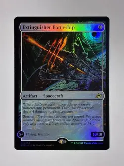 Extinguisher Battleship 242 Rare Edge of Eternities Magic: The Gathering Foil LP - Image 1