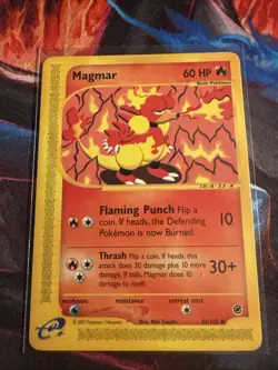 Magmar 86/165 Non-Holo Rare Pokemon Card Expedition E-Reader PTCG LP - Image 1
