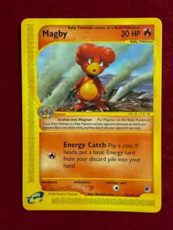 Pokemon TCG Magby Non-Holo 52/165, Expedition (LP) - Image 1