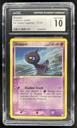 2004 Pokemon EX Hidden Legends Shuppet #72/101 CGC 10 - Image 1