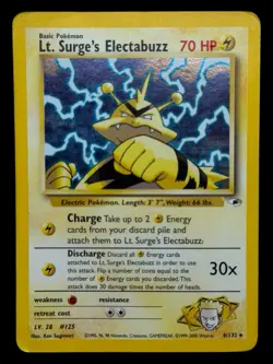 Lt. Surge's Electabuzz - 6/132 Gym Challenge 2000 WOTC - Holo - Pokemon TCG - Image 1