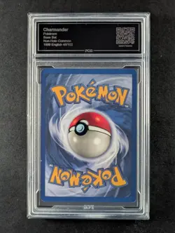 1999 Pokemon CHARMANDER #46/102 Base Set Unlimited Common English PCG 9 - Image 2