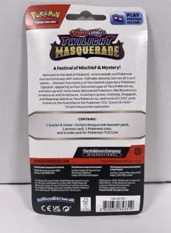 Pokemon Twilight Masquerade Booster Pack Sealed Scarlet Violet TCG - Image 2