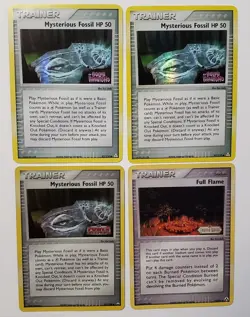 Mysterious Fossil HP 50 Holon Phantoms 92/110 And Power Keepers 85/108 Pokemon - Image 1