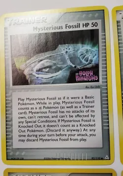 Mysterious Fossil HP 50 Holon Phantoms 92/110 And Power Keepers 85/108 Pokemon - Image 2