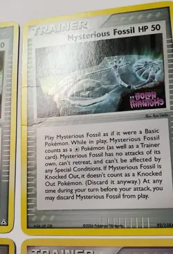Mysterious Fossil HP 50 Holon Phantoms 92/110 And Power Keepers 85/108 Pokemon - Image 3