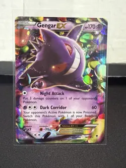 Pokemon Gengar EX 34/119 XY Phantom Forces Ultra Rare Full Art Holo - English - Image 1