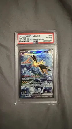 2023 Pokemon Mew En-151 Special Illustration Rare #202 Zapdos EX 202/165 PSA 8 - Image 1