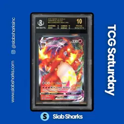 2020 POKEMON SWSH DARKNESS ABLAZE #020/189 CHARIZARD VMAX BGS 10 BLACK LABEL - Image 1