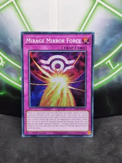 Yugioh Mirage Mirror Force LEDE-EN078 Super Rare 1st Edition NM - Image 1