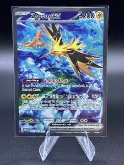 Pokemon TCG Zapdos ex 202/165 Sv: Scarlet & Violet 151 Holo - Image 1