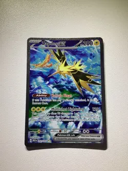Pokemon TCG-Zapdos ex 202/165-SIR- Sv: Scarlet & Violet 151 Holo - Image 1