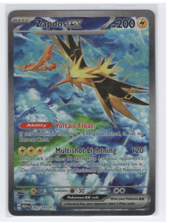 Pokemon TCG Zapdos ex Scarlet & Violet-151 202/165 Holo Special Illustration... - Image 1