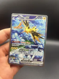 Pokemon TCG Zapdos EX Card 202/165 Scarlet Violet-151 Sir, Near Mint - Image 3
