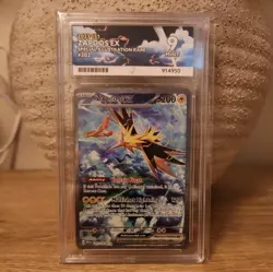 Pokemon TCG Zapdos EX Card 202/165 Scarlet Violet-151 Sir Mint Ace Label 9 - Image 1