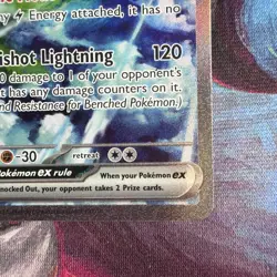 Pokemon TCG Zapdos EX Card 202/165 Scarlet Violet-151 Sir - Image 4