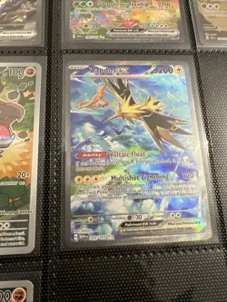 Pokemon TCG Zapdos EX Card 202/165 Scarlet Violet-151 Sir, Near Mint - Image 3
