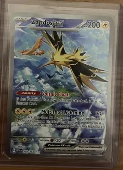 Pokemon TCG Zapdos ex Scarlet & Violet-151 202/165 HoloSpecial Illustration Rare - Image 1