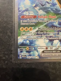 Pokemon TCG Zapdos EX 202/165 Scarlet Violet 151 Special Illustration Rare - Image 5