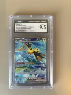 Pokemon TCG Zapdos EX Card 202/165 Scarlet Violet-151 - Image 1