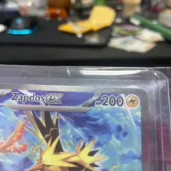 Pokemon TCG Zapdos EX Card 202/165 Scarlet Violet-151 Sir, Near Mint Condition - Image 2